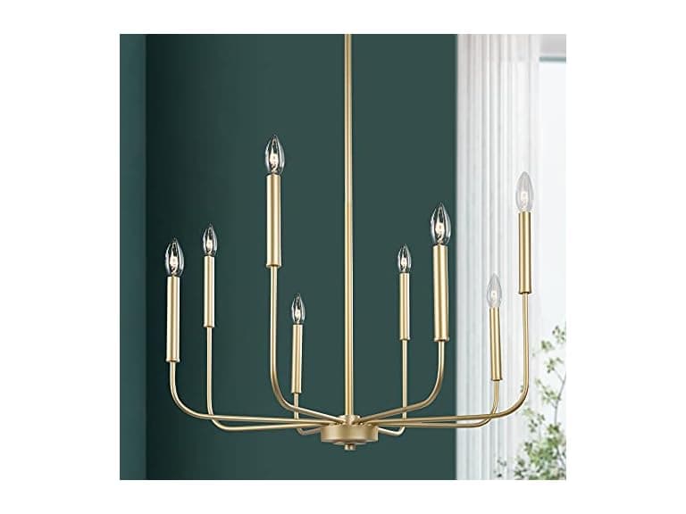KSANA Gold Chandelier, Modern Light Fixture - Image 1