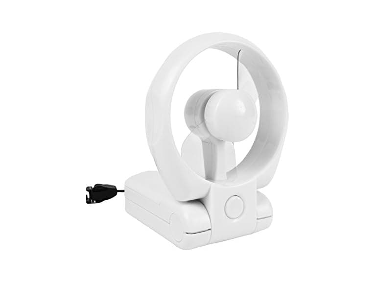 Travelon 3 Speed Personal Folding Fan - White - Image 1
