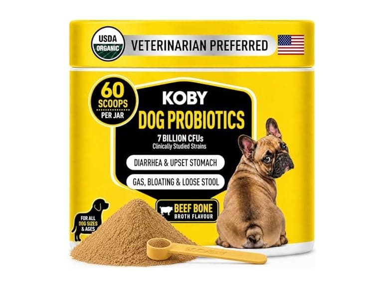 Koby Dog Probiotic Powder, 7B CFU with 8 Strains - Image 1