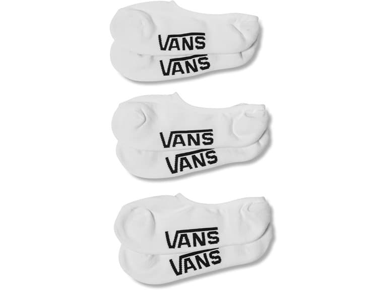 (3 Pair) Vans Classic No Show Socks - Image 1
