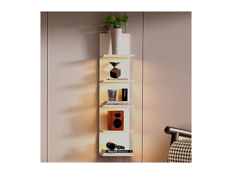 Bloddream 5 Tier Wall Shelves with LED Light - Image 1
