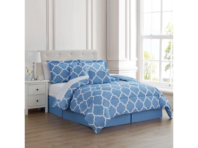 6-Piece Trellis Oversized Comforter Set - Image 1