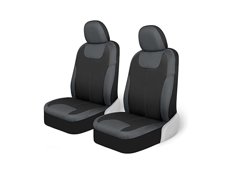 Motor Trend Gray Waterproof Front Seat Covers - Image 1