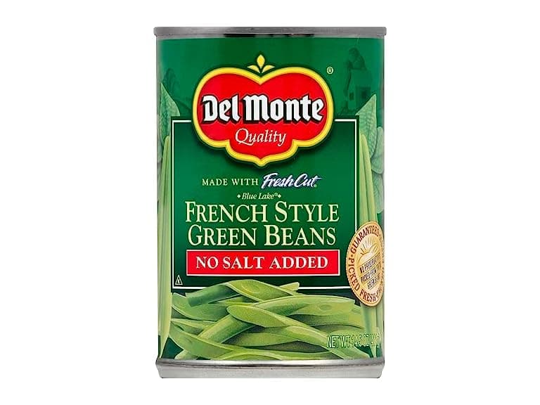 Del Monte French Style Green Beens No Salt Added - Image 1
