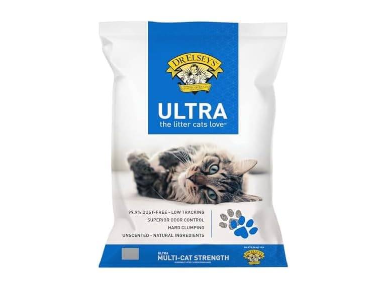 Dr Elseys Ultra Unscented Clumping Cat Litter 18lb - Image 1