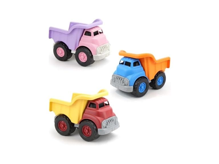 Dump Truck Bundle- Red/Yellow, Pink/Purple, Blue/Orange - Image 1