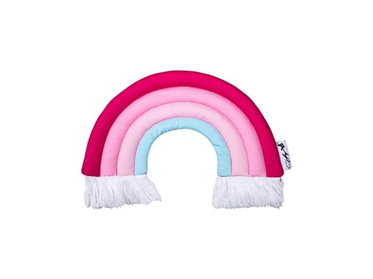 Doggy Parton Pink Rainbow Fringe Toy - Image 1