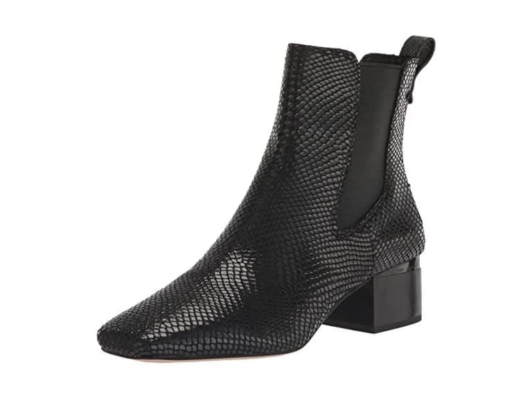 Franco Sarto Womens Bootie Black Snake Print 6.5 M - Image 1