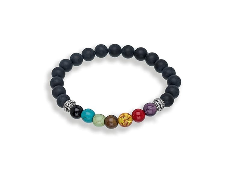 Genuine Chakra Obsidian Bracelet - Image 1