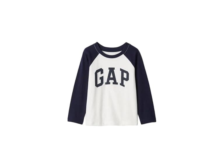 GAP Boys Long Sleeve Logo Raglan Tee Uniform - Image 1