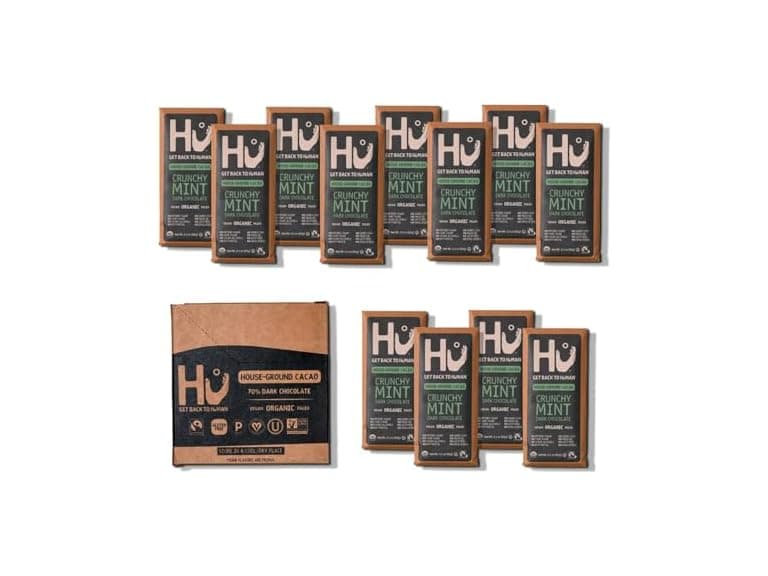 Hu Crunchy Mint Dark Choc Bars 12pk 2.1o - Image 1