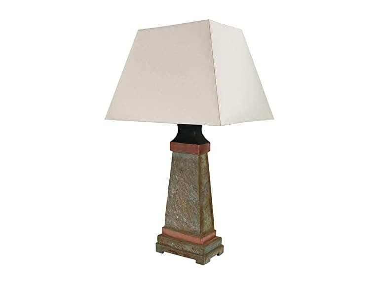 Copper Trim Slate Weather-Resistant Lamp - Image 1