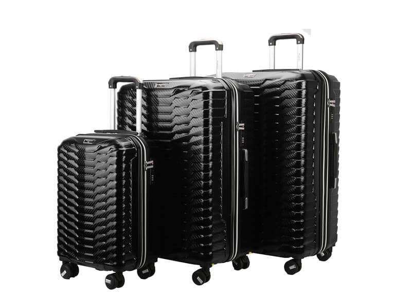 Tucci Occhio Expandable Spinner Wheel Luggage Set, 3-Piece - Image 1