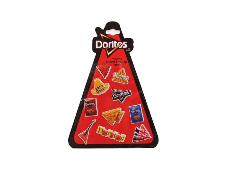 Doritos Fun Stickers for Kids Classroom, Cute Puffy - Image 1