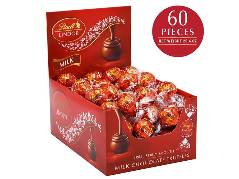 Lindt LINDOR Milk Choc Truffles 60ct Box - Image 1
