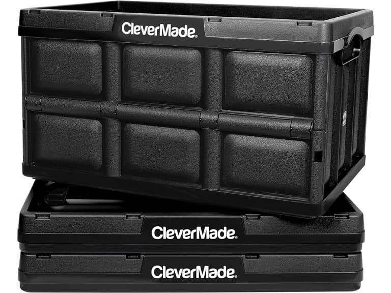 CleverMade 62L 3pk Collapsible Storage Bins No Lid - Image 1