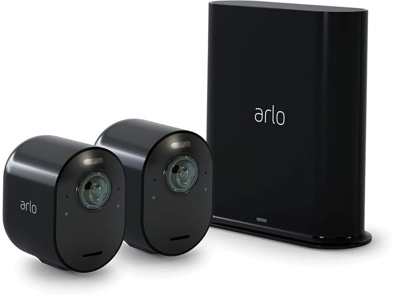 (NEW) (2 Cam Bundle) Arlo Ultra 2 Spotlight Camera 4K HDR - Image 1