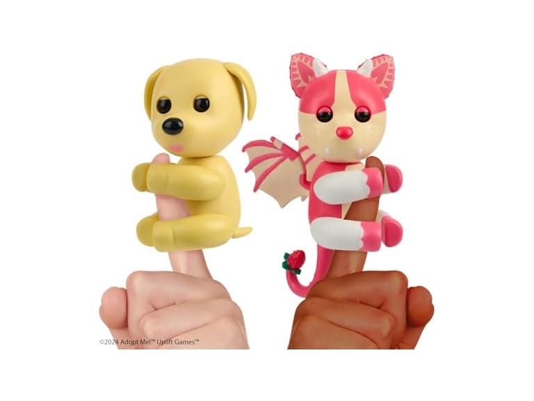 Fingerlings Adopt Me Dog + Bat Dragon 2-Pack Bundle - Image 1