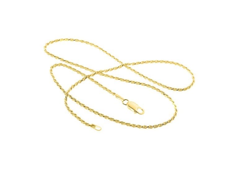 Yeidid 18K Gold Plated Rope Chain 16-30" - Image 1
