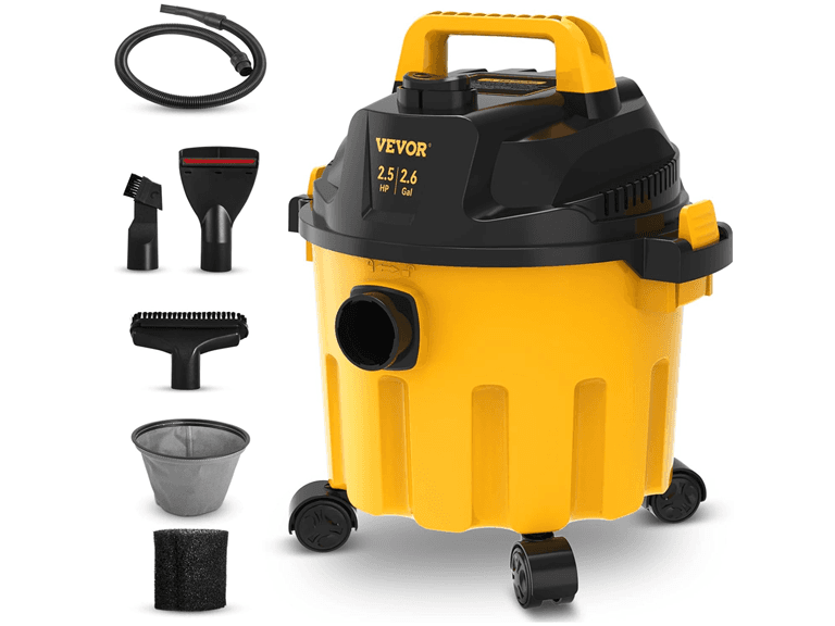 VEVOR 2.6 Gallon 2.5 Peak HP Wet and Dry Shop Vac - Image 1