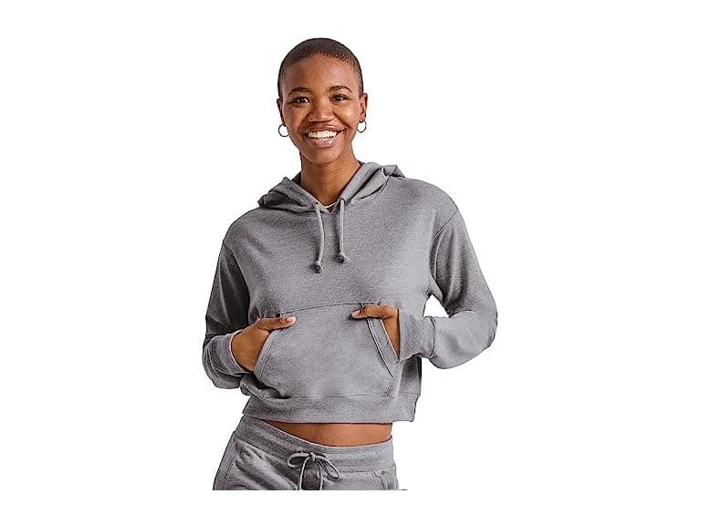 Hanes Women (XXL) Pullover Hoodie Black Heather - Image 1