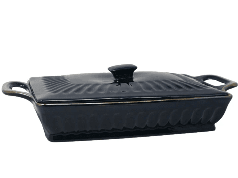 Ceramic Casserole Dish with Lid 19.25" - Image 1