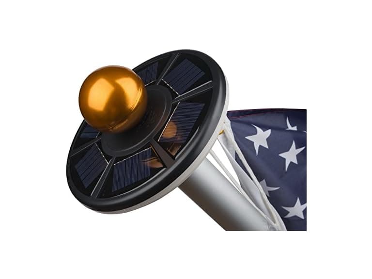 Sunnytech Solar Flag Pole Light, 20LED - Image 1