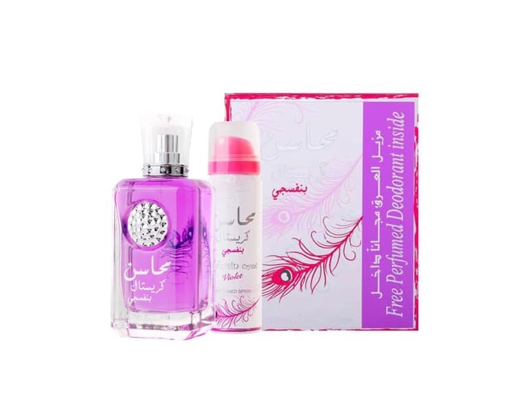 Mahasin Crystal Viole/Lattafa Set (W)