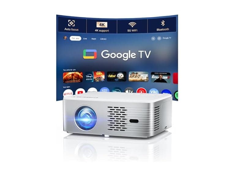 CiBest Google TV Projector 4K Support (Open Box)