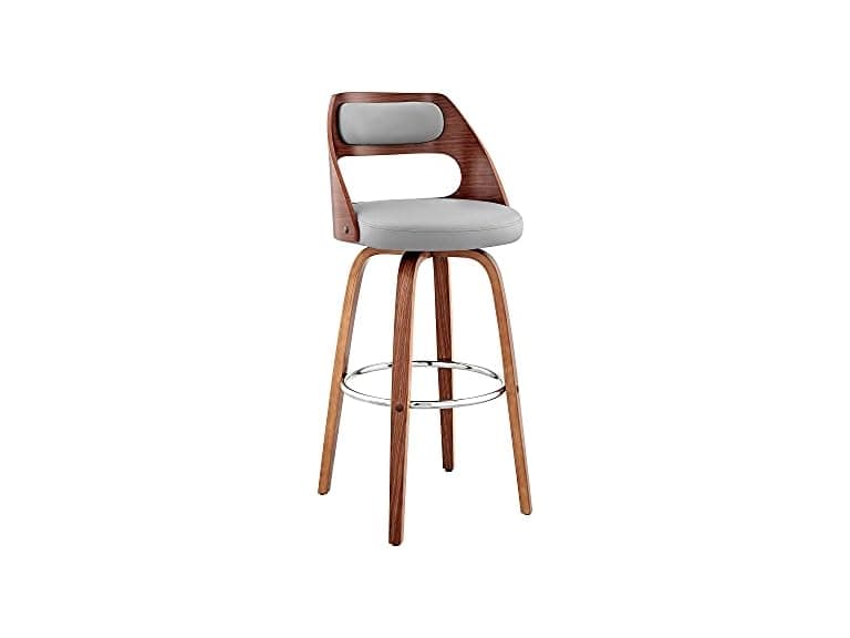 Armen Julius Swivel Bar Stool 30", Gray - Image 1