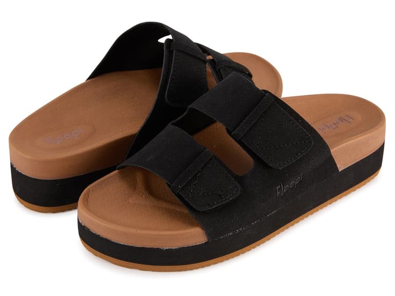 Floopi Womens Microsuede Wedge Slide - Image 1