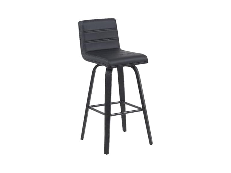 Vienna Bar Stool Black/Black Set of 3 - Image 1