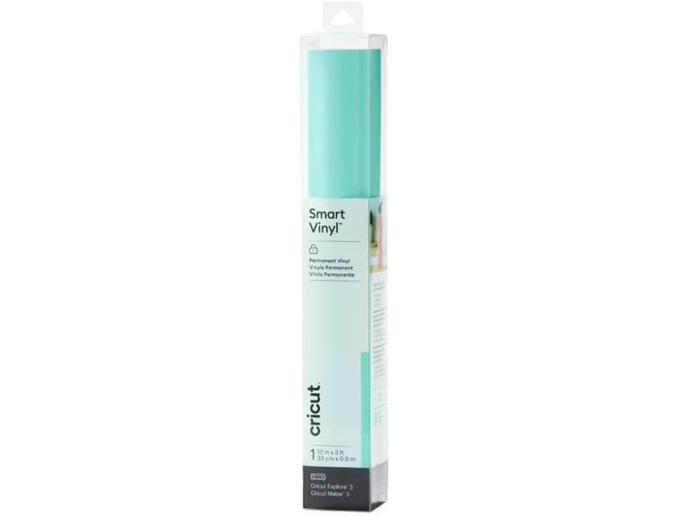 Cricut Smart Permanent Vinyl 3ft Roll, Mint - Image 1