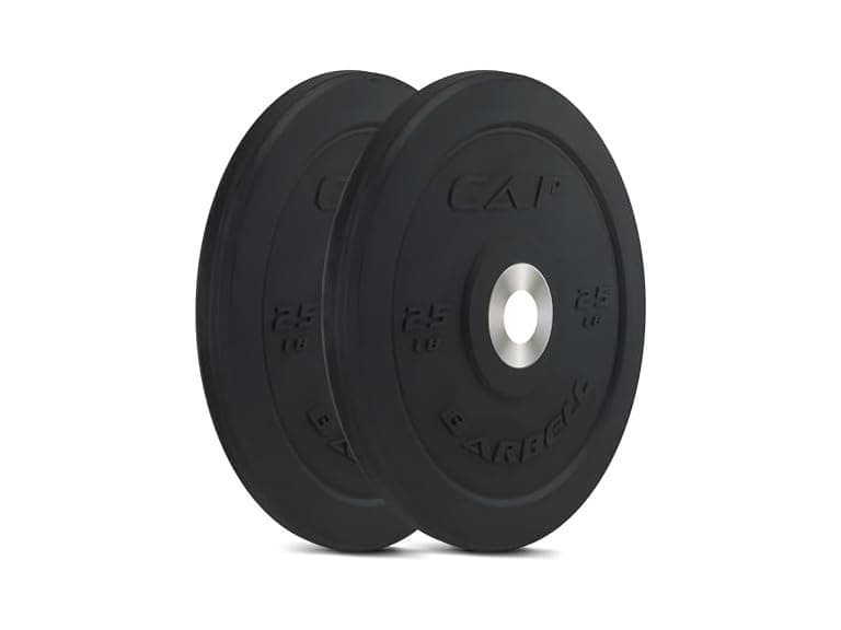 CAP Barbell PRO Olympic Bumper Plate Set, 25lbs Pair - Image 1