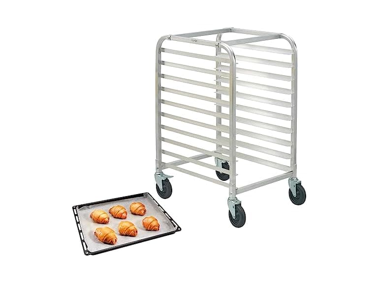 10-Tier Rolling Bun Pan Rack - Image 1