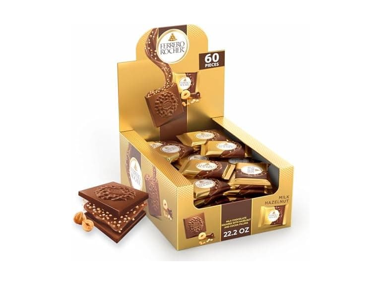 Ferrero Rocher Milk Hazelnut Squares 22oz - Image 1