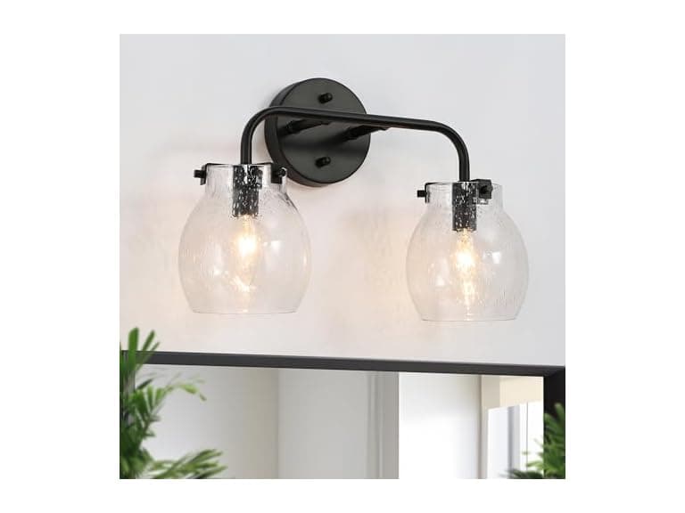 2 Light Vanity Light Black 14" - Image 1