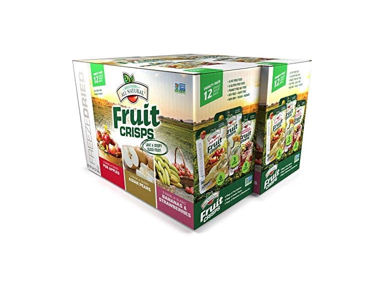 Brothers Freeze Dried Fruit Crisps, Variety Pack, 24-ct