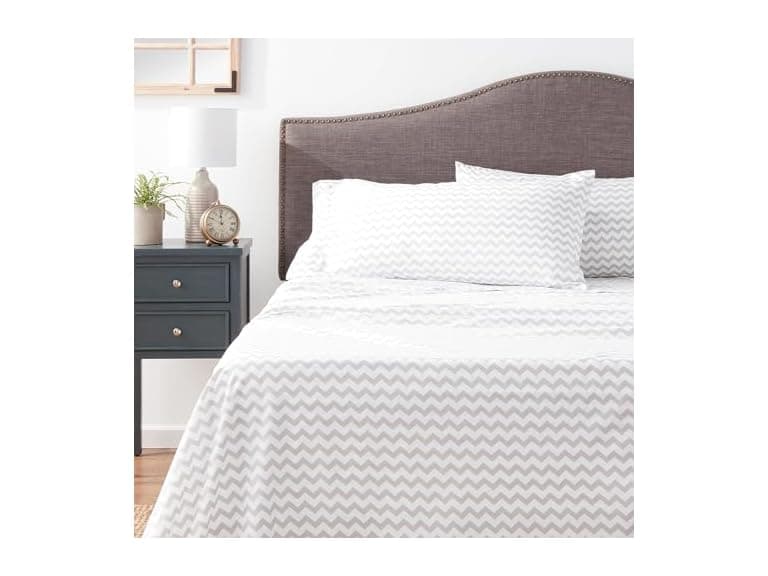 Printed King Size 4pc Deluxe Sheet Set - Image 1