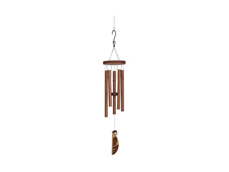 Red Carpet Wind Chimes Owl 36in - Image 1