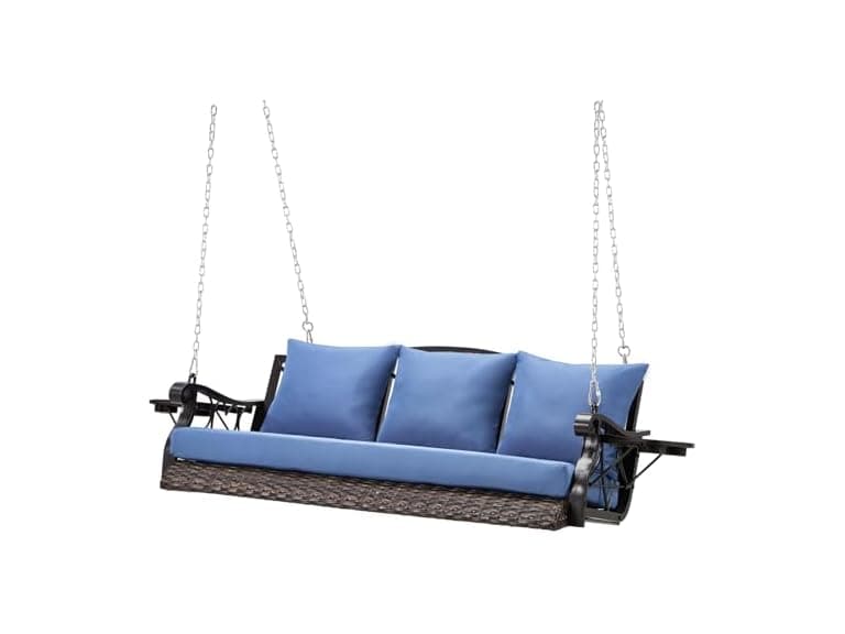 ZZW Heavy Duty 900 LBS Porch Swing Chair - Image 1