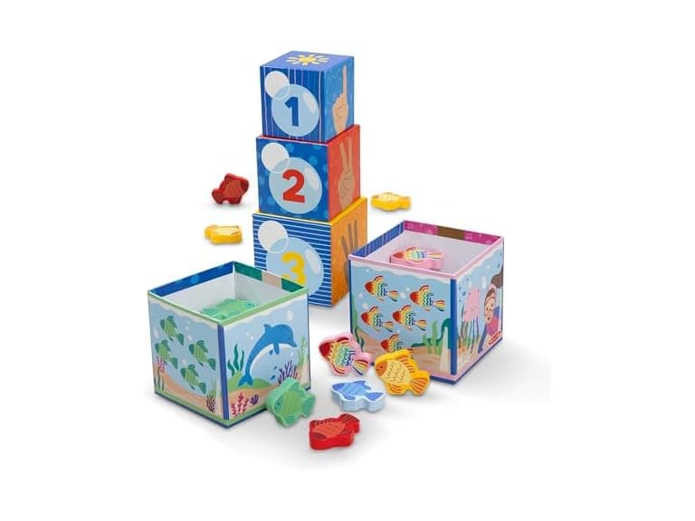 Melissa & Doug Ms. Rachel Sort and Count Blocks - Image 1