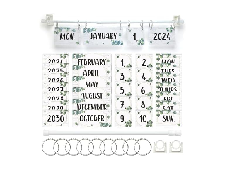 2 Pack Calendar Bulletin Board Set - Image 1