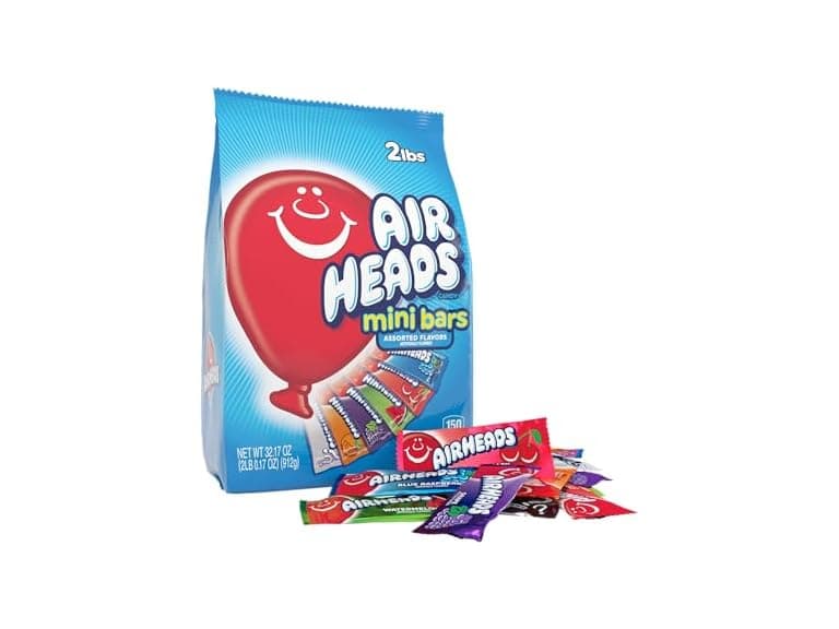 80CT Airheads Mini Bars Fun Taffy Candy Assorted - Image 1