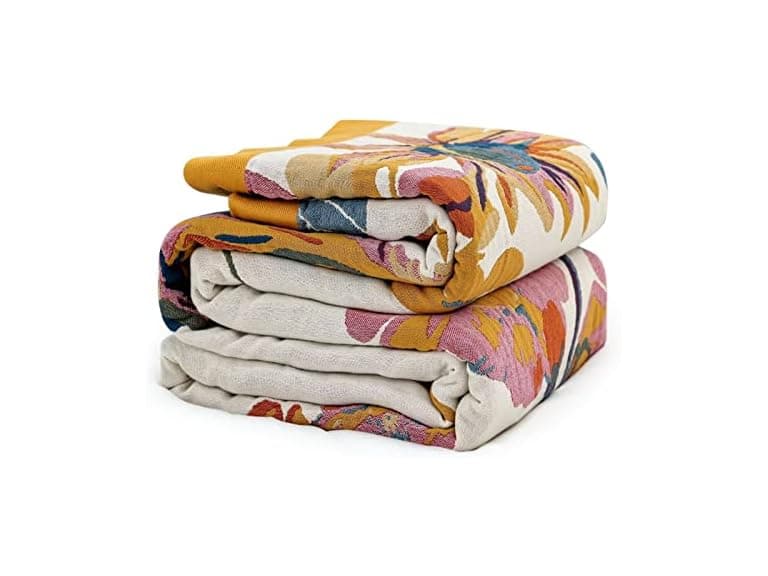 MSGKV 60x80 Boho Cotton Throw Blanket - Image 1