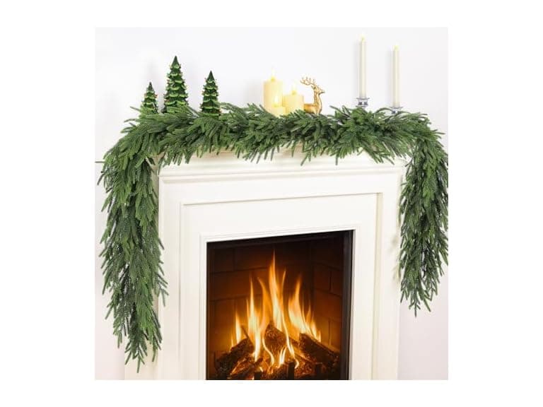TOWPONICS Christmas Norfolk Pine Garland - Image 1