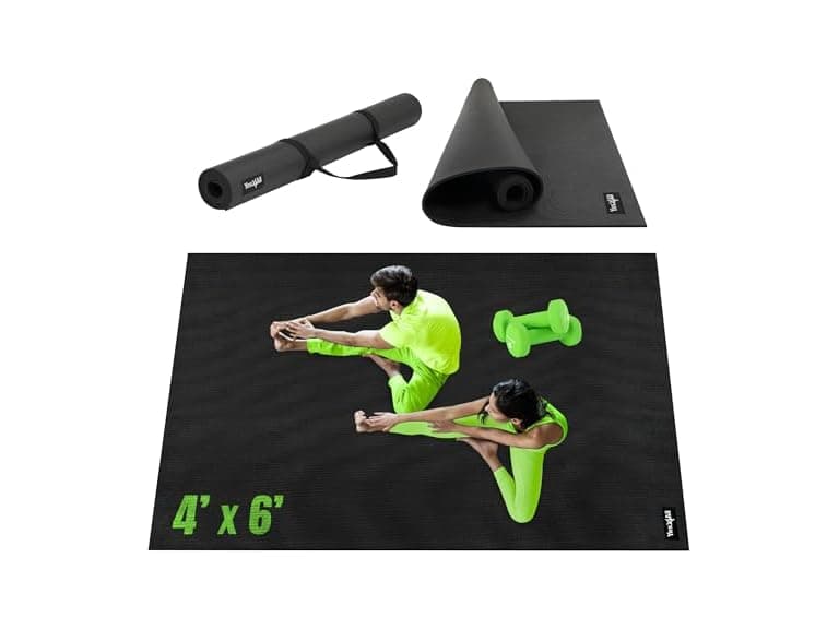 YES4ALL Large Exercise Mat for Home Gym - Image 1