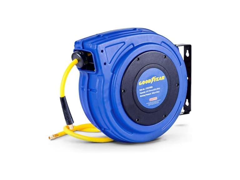 Goodyear Air Hose Reel Retractable 3/8" Inch x 65' 300 Psi - Image 1