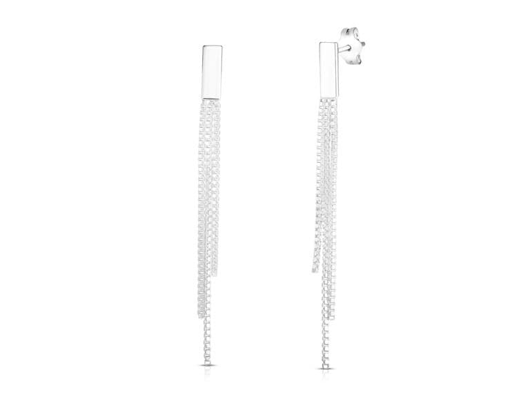 Yeidid Italian Graduated Tassel Earrings - Image 1