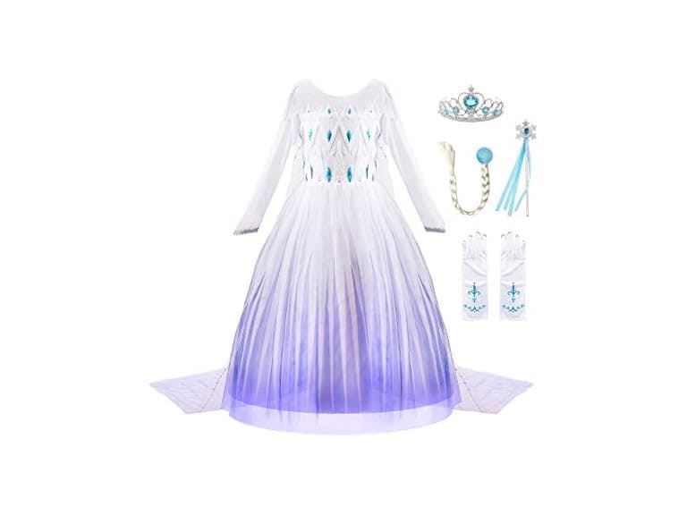 Girl Princess Costume Snow Party Dress - Image 1